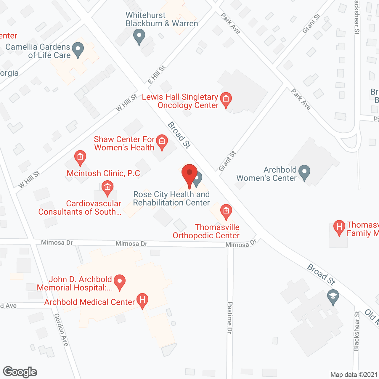 Hospitality Care Center in google map