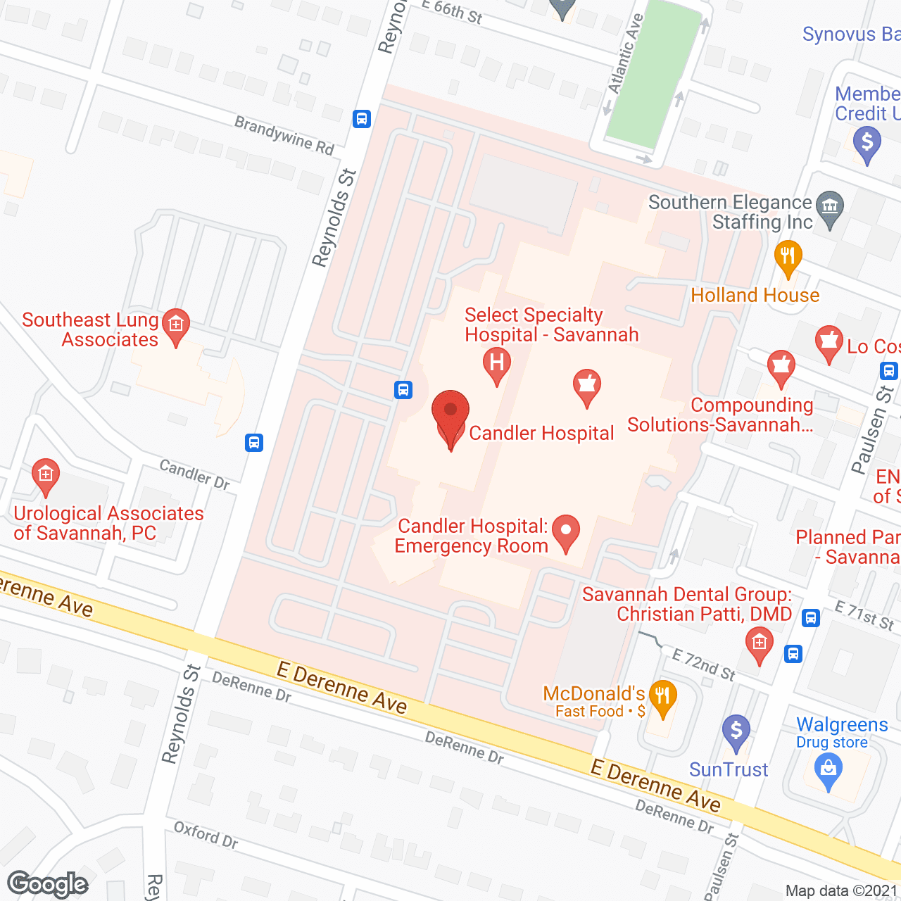 Candler Skilled Nursing Unit in google map