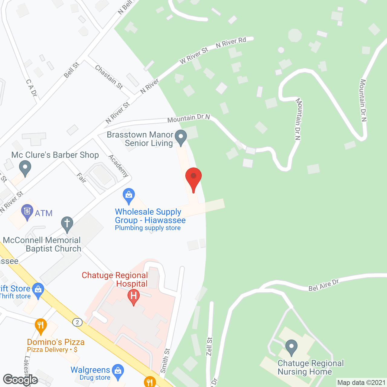 Brasstown Manor in google map