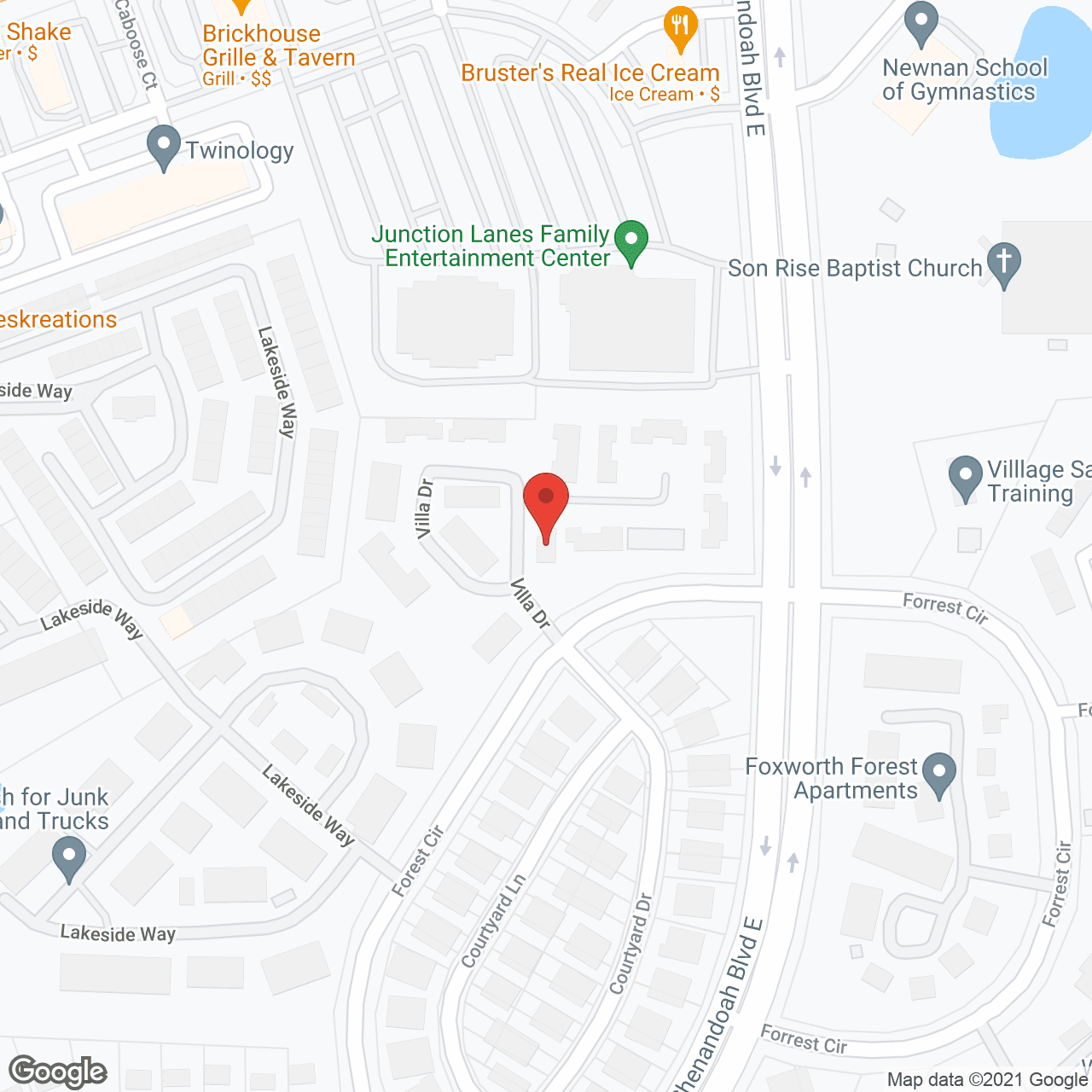 Shenandoah Villas in google map