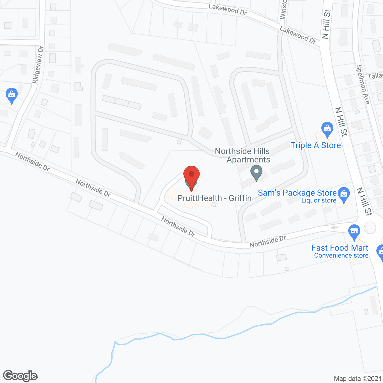 Spalding Health Care in google map