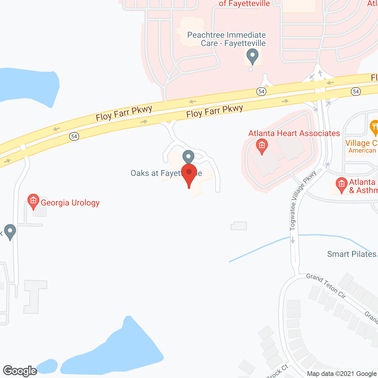 Oaks at Fayetteville in google map