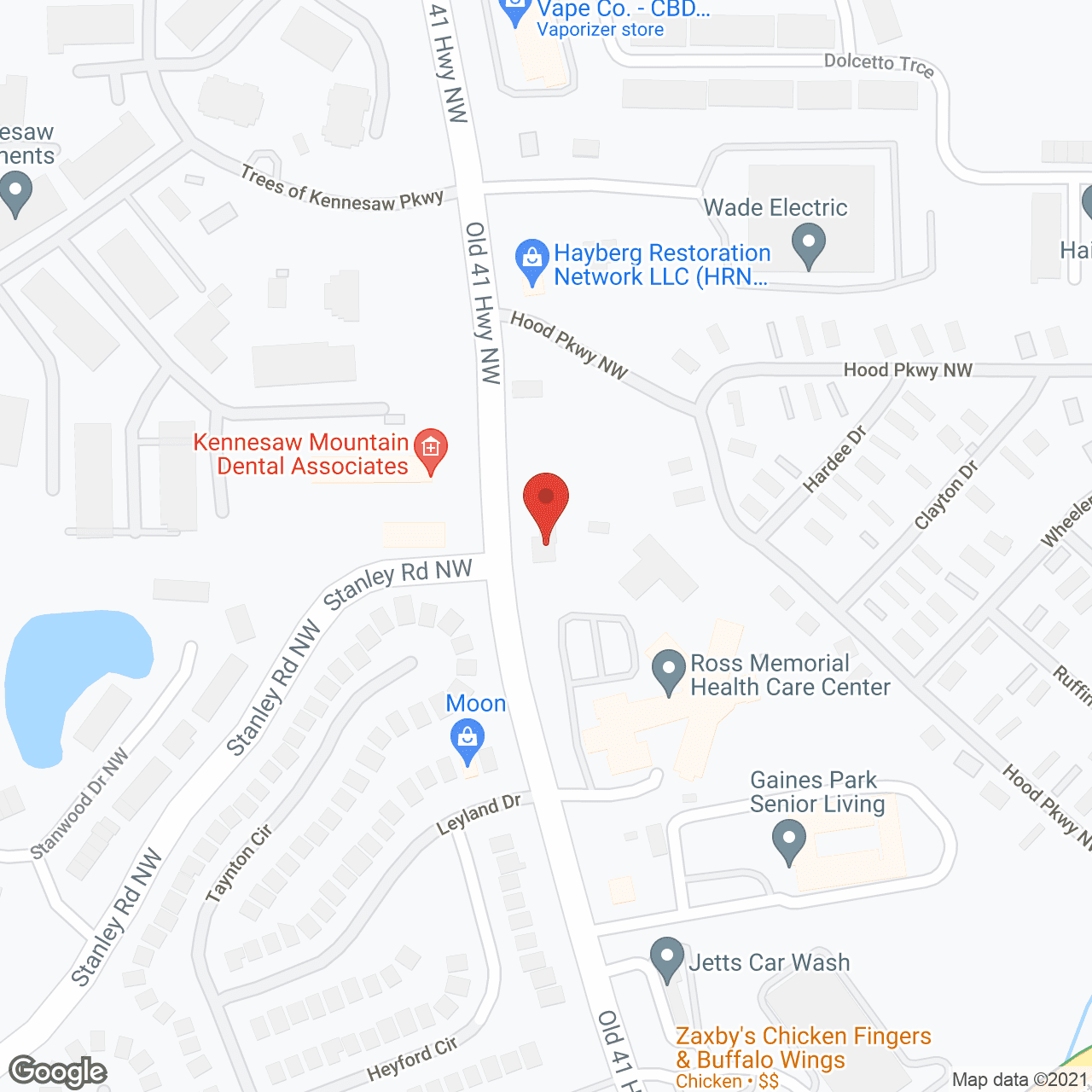 Shady Grove Manor in google map