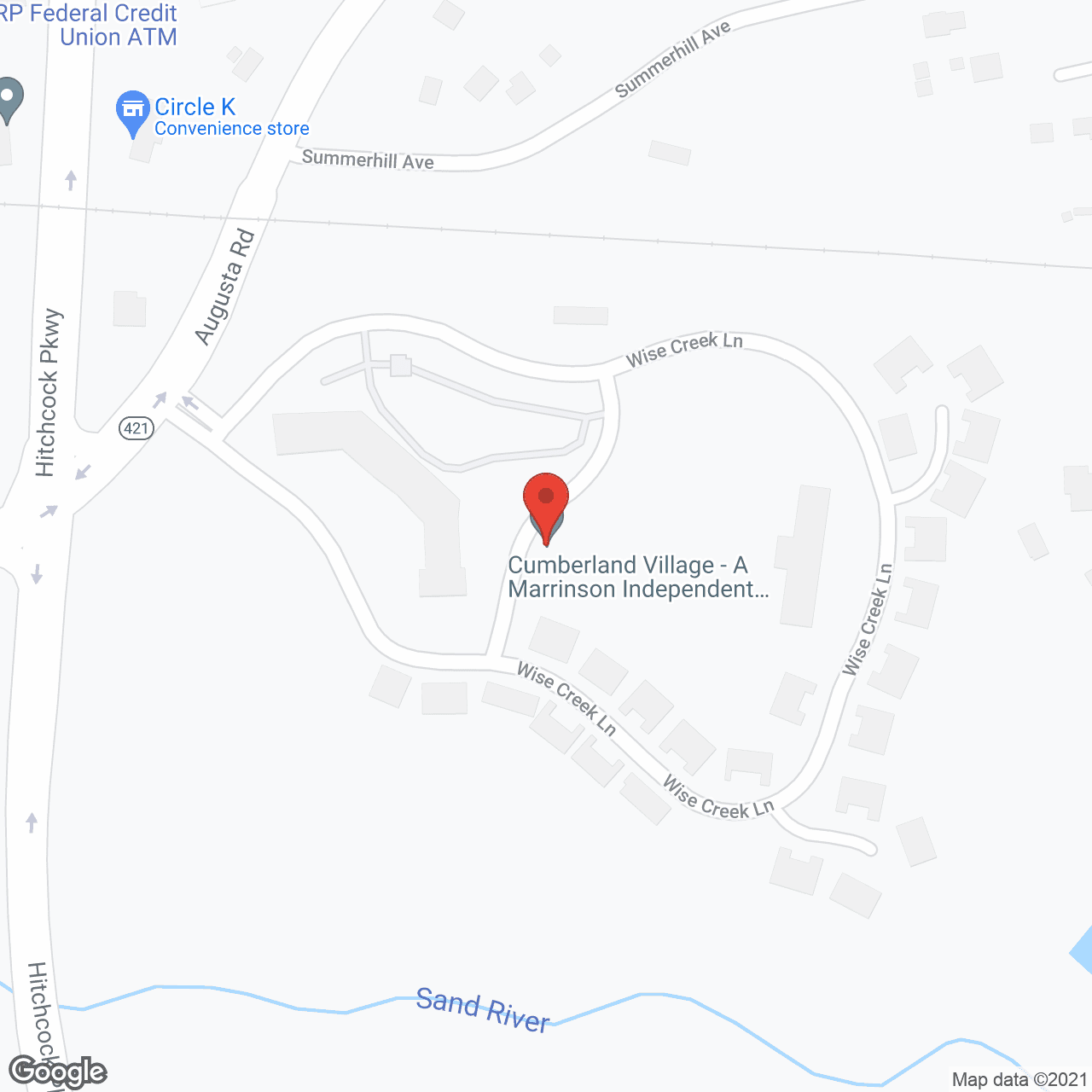 Cumberland Village in google map