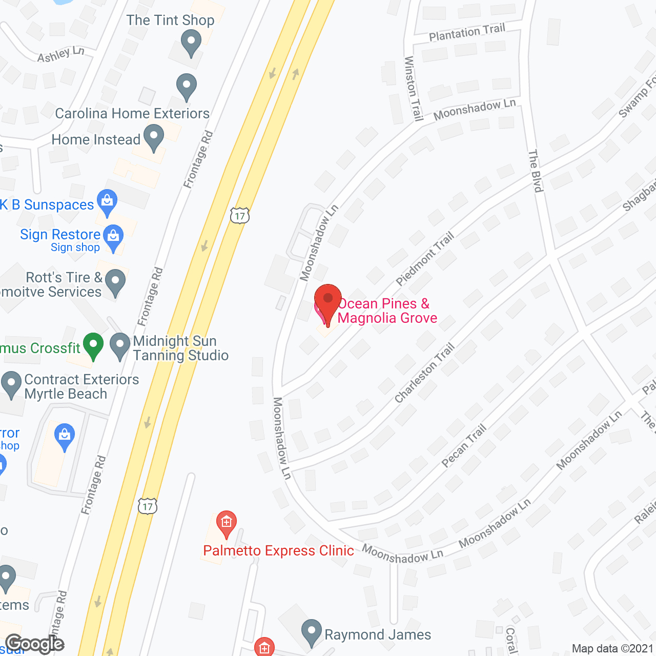 Jensen's Magnolia Grove in google map
