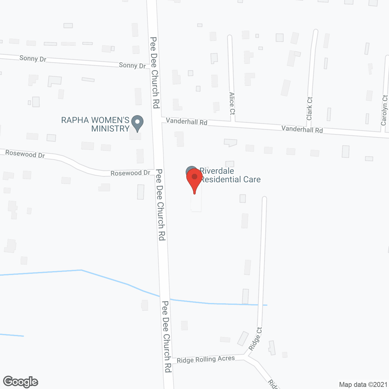 B & B Assisted Living in google map
