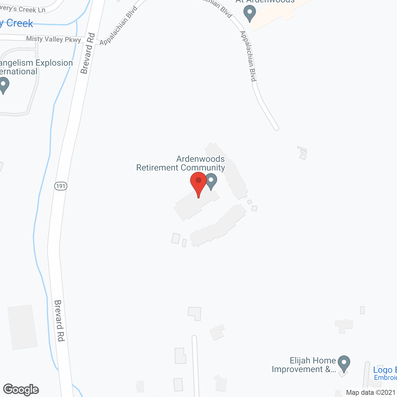 Ardenwoods in google map