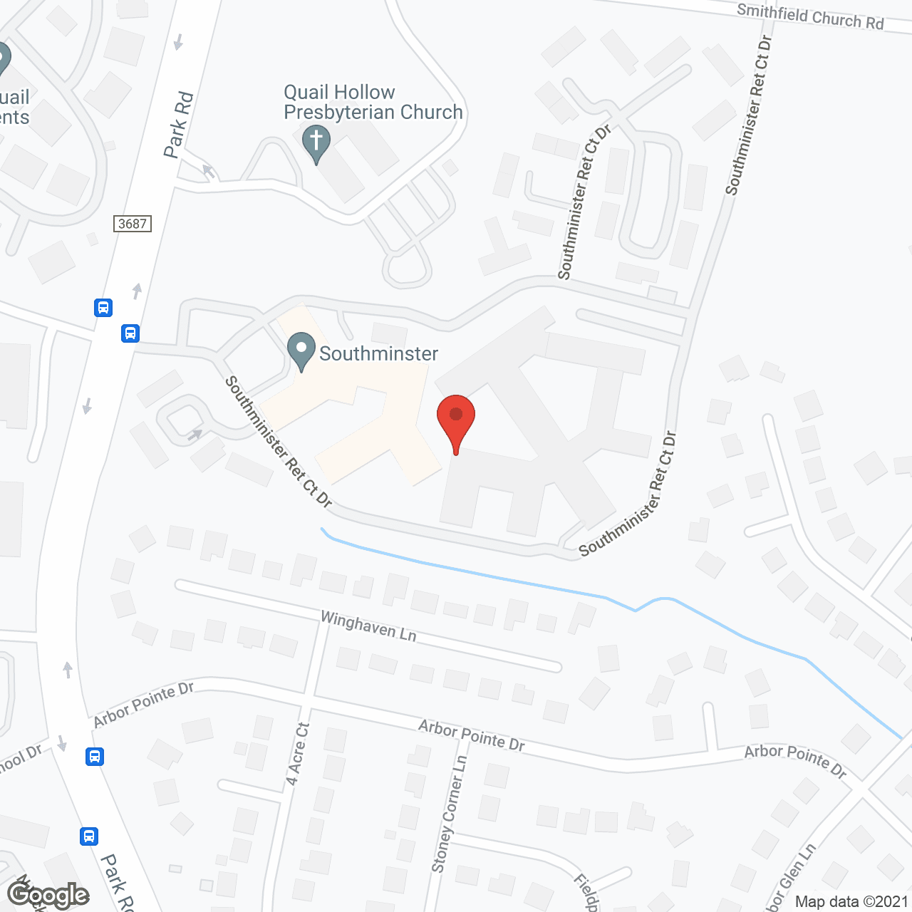 Southminster Retirement Community in google map