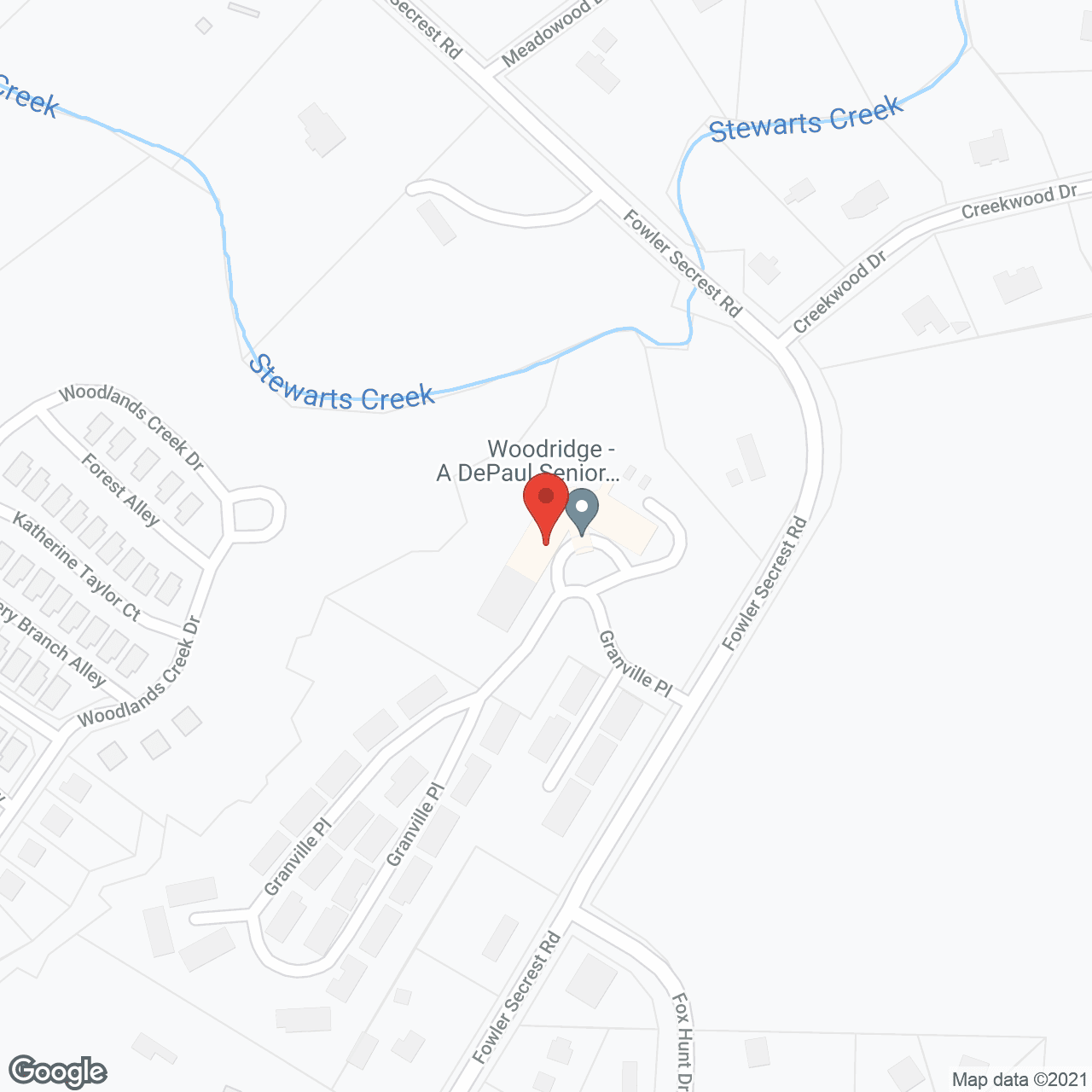 Woodridge Assisted Living in google map