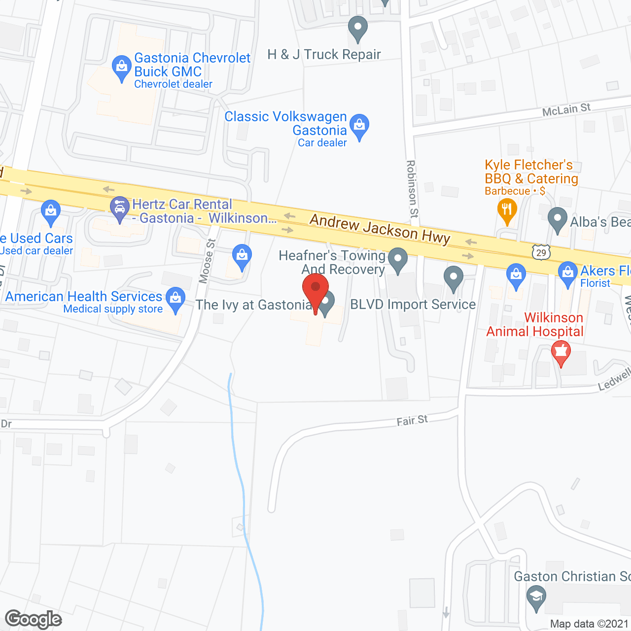 Meadowwood Nursing Center in google map