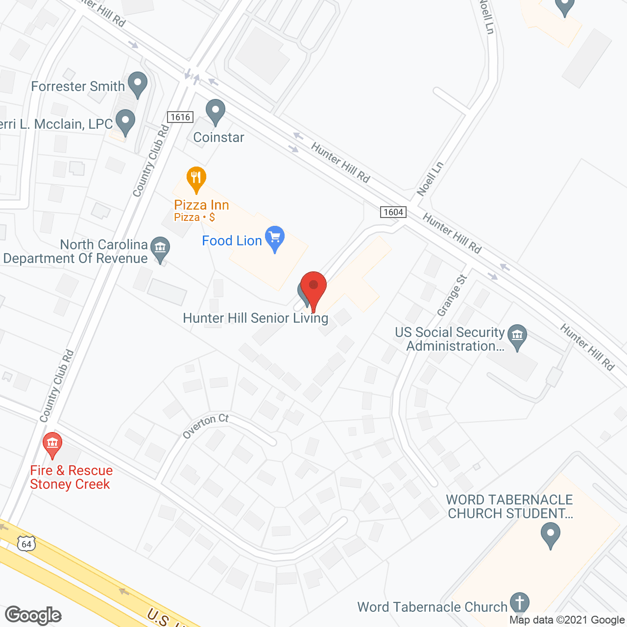 Hunter Hill Assisted Living, LLC in google map