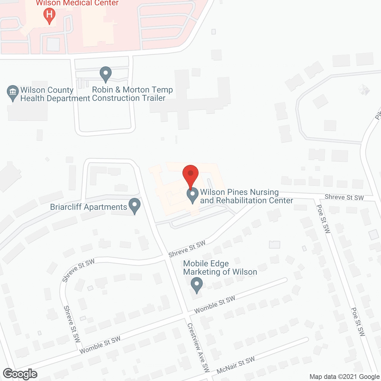 Wilson Pines Nursing and Rehabilitation Center in google map