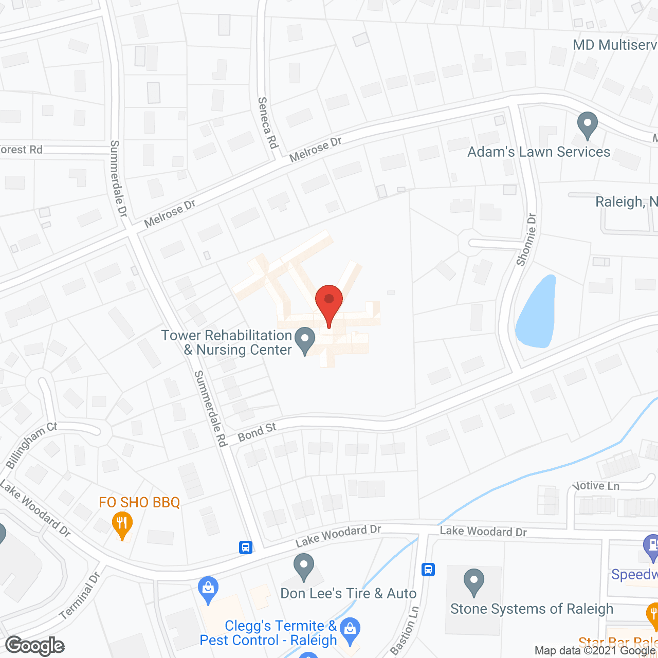 City of Oaks Rehab Center in google map