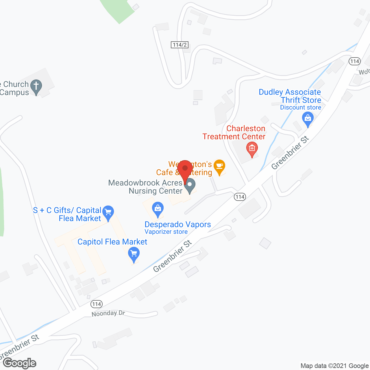 Meadowbrook Acres Ctr in google map