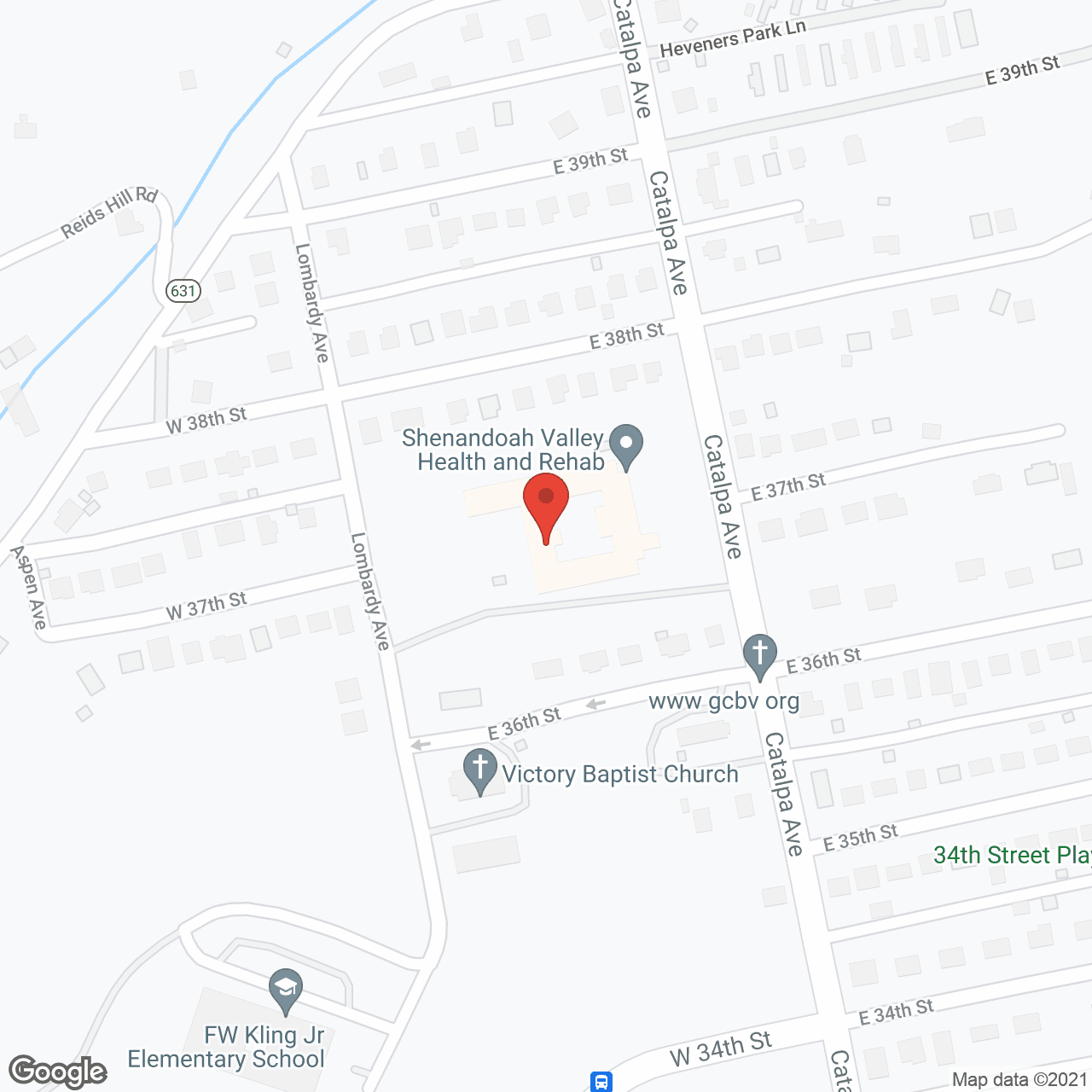 Golden Living Center Shenandoah in google map