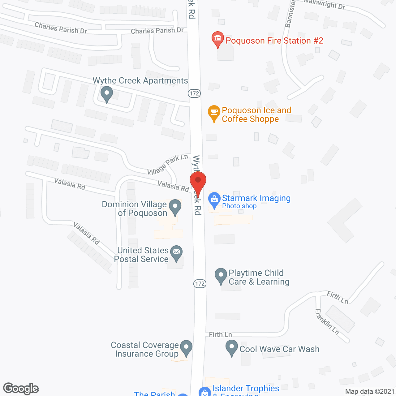 Dominion Village at Poquoson in google map