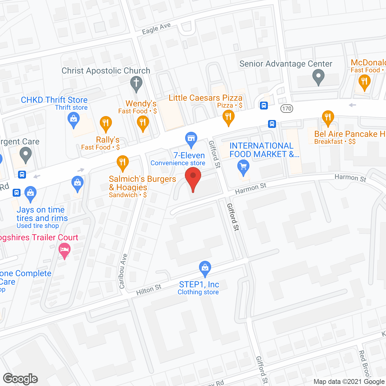 Praxis of Norfolk in google map