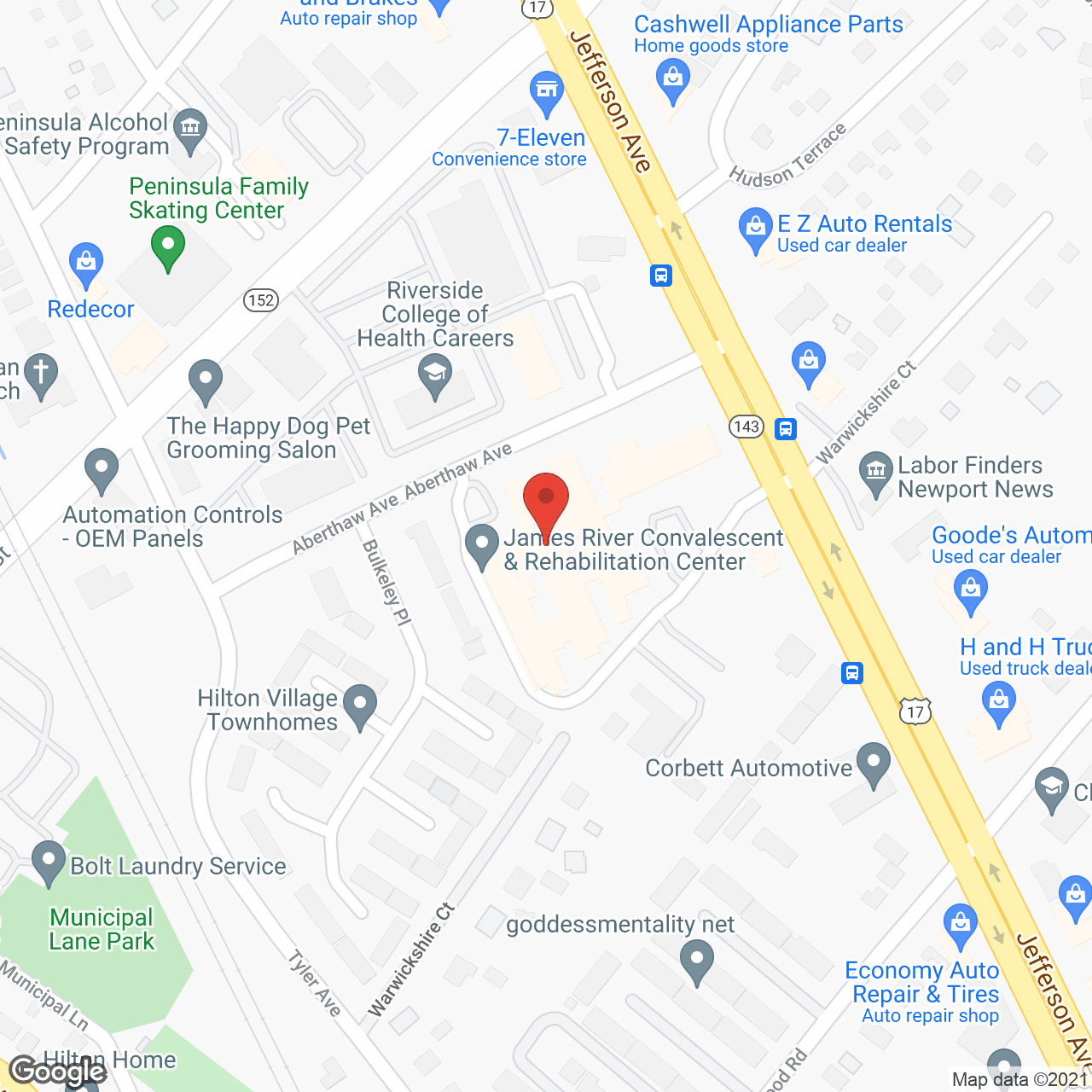 James River Convalescent Ctr in google map
