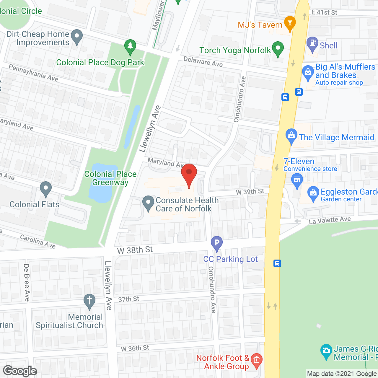 Lafayette Villa Health Care in google map