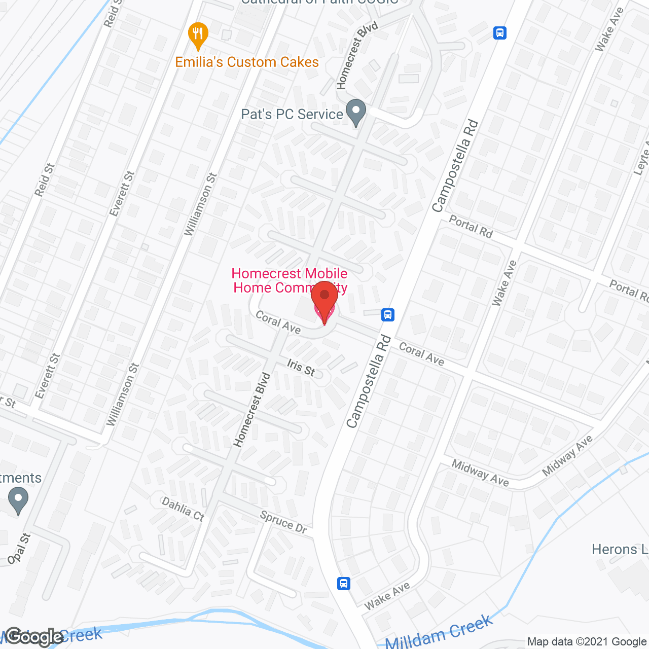 Homecrest Mobile Home Park in google map