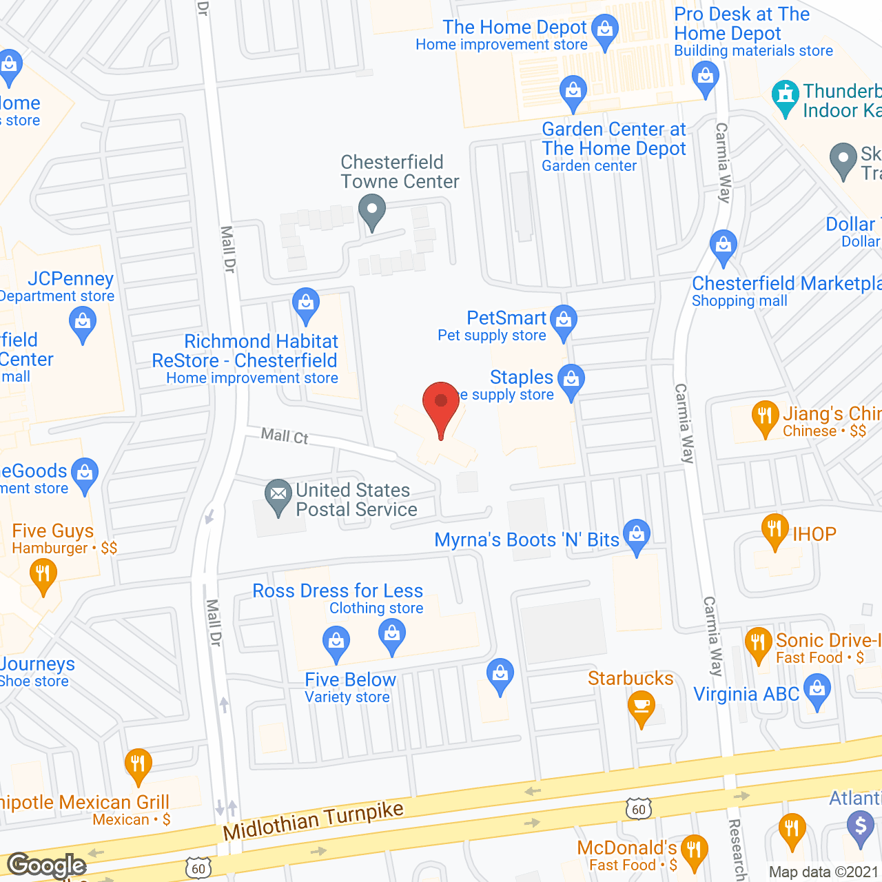 Ginter Hall Assisted Living and Memory Care in google map