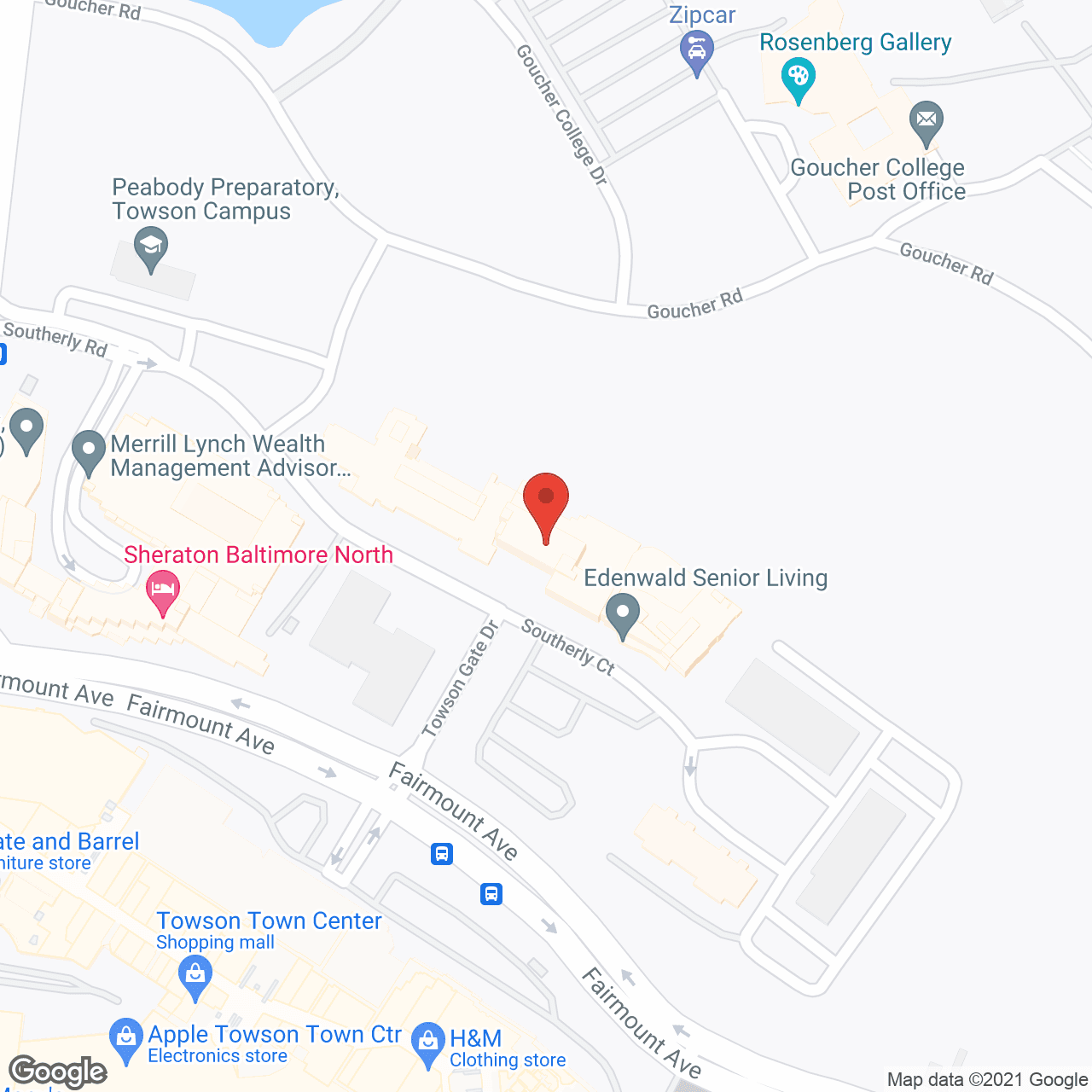 Edenwald in google map