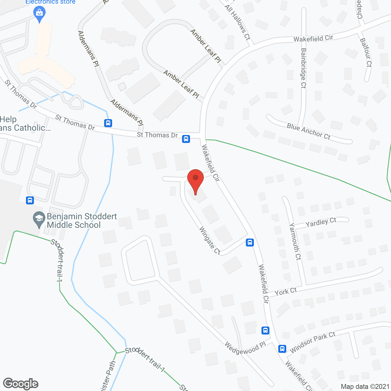 Brookside Gardens Apts in google map
