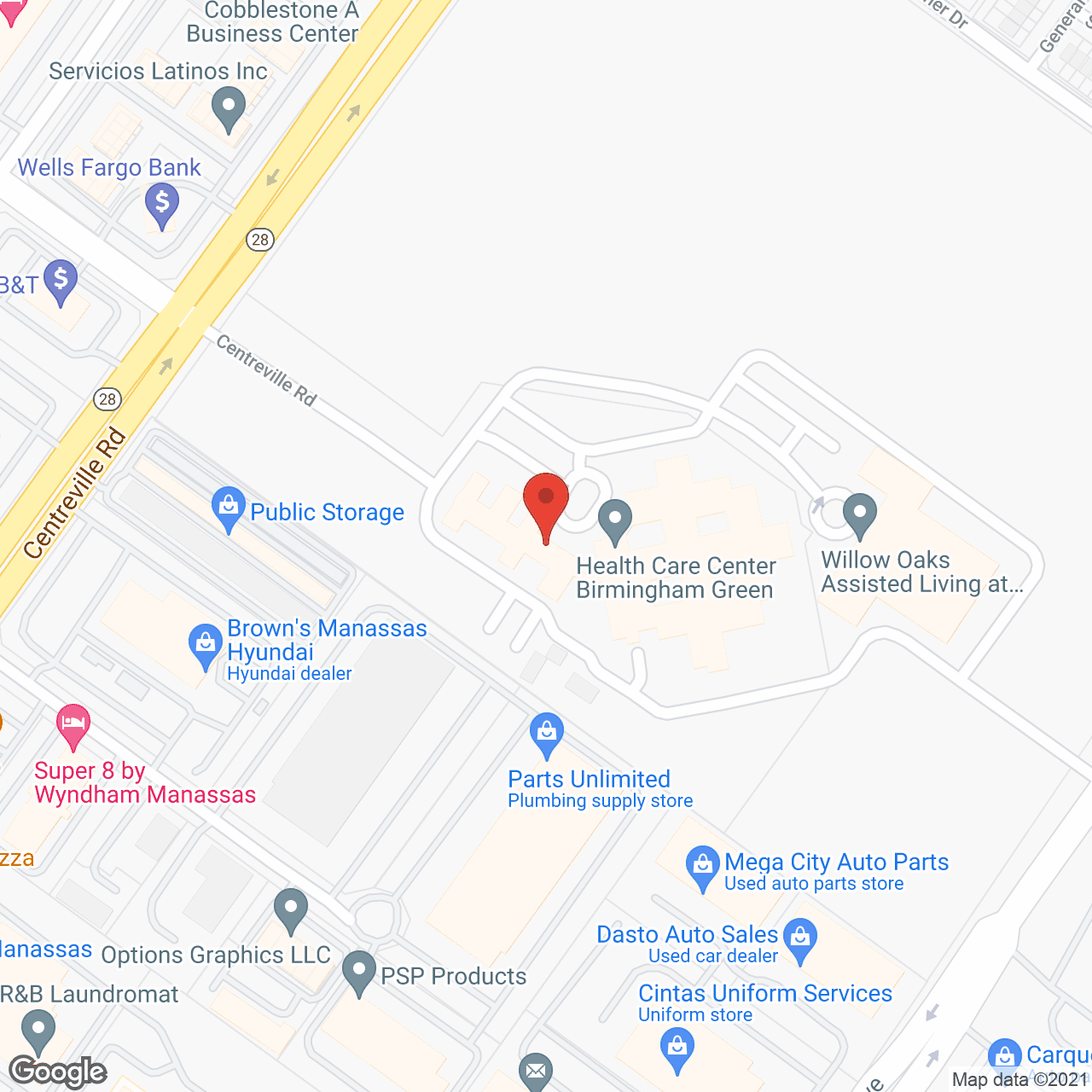 Birmingham Green in google map