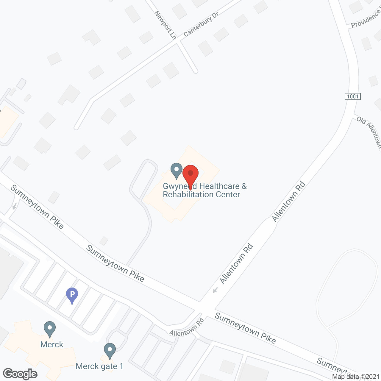 Gwynedd Square Ctr For Nursing in google map