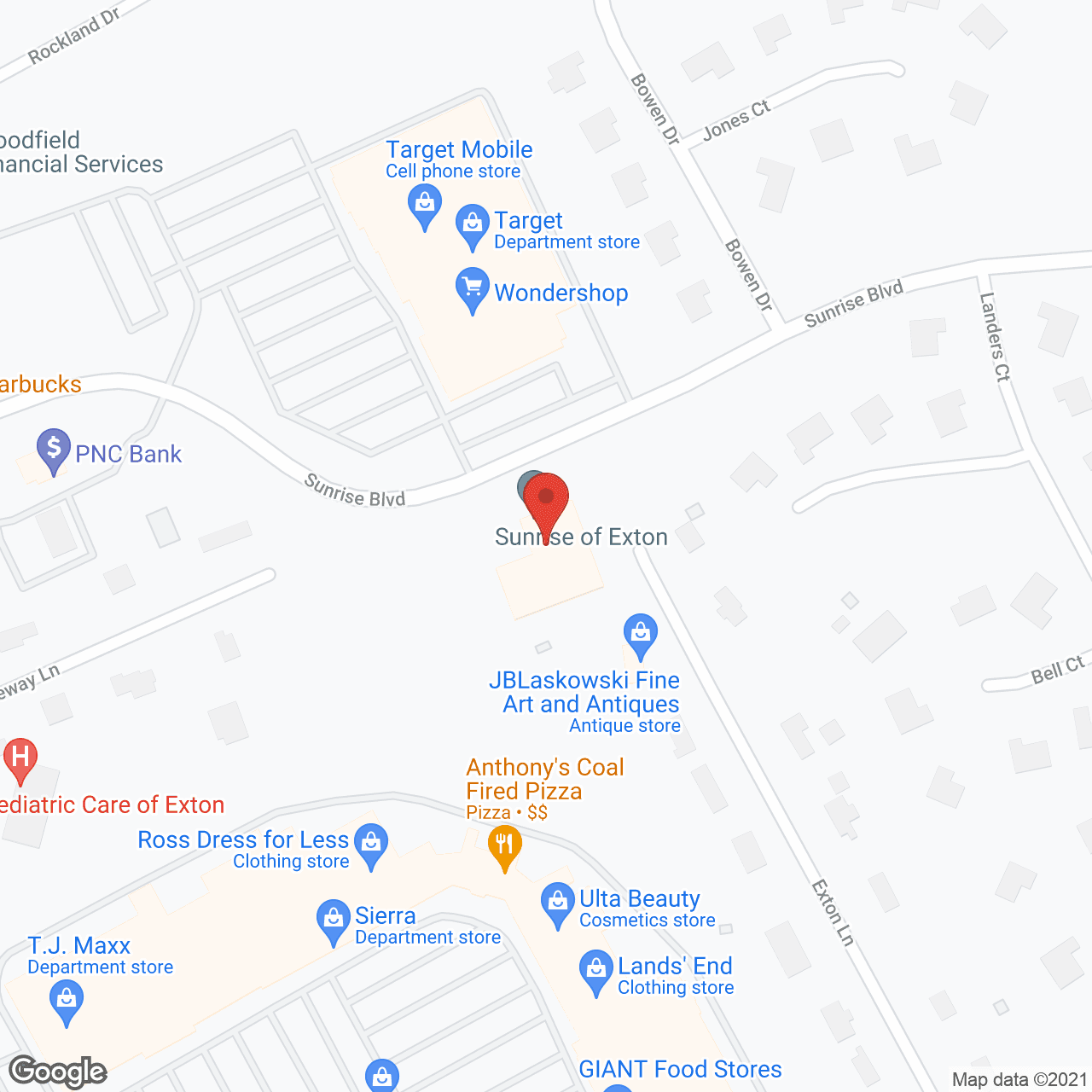 Morningside House of Exton in google map