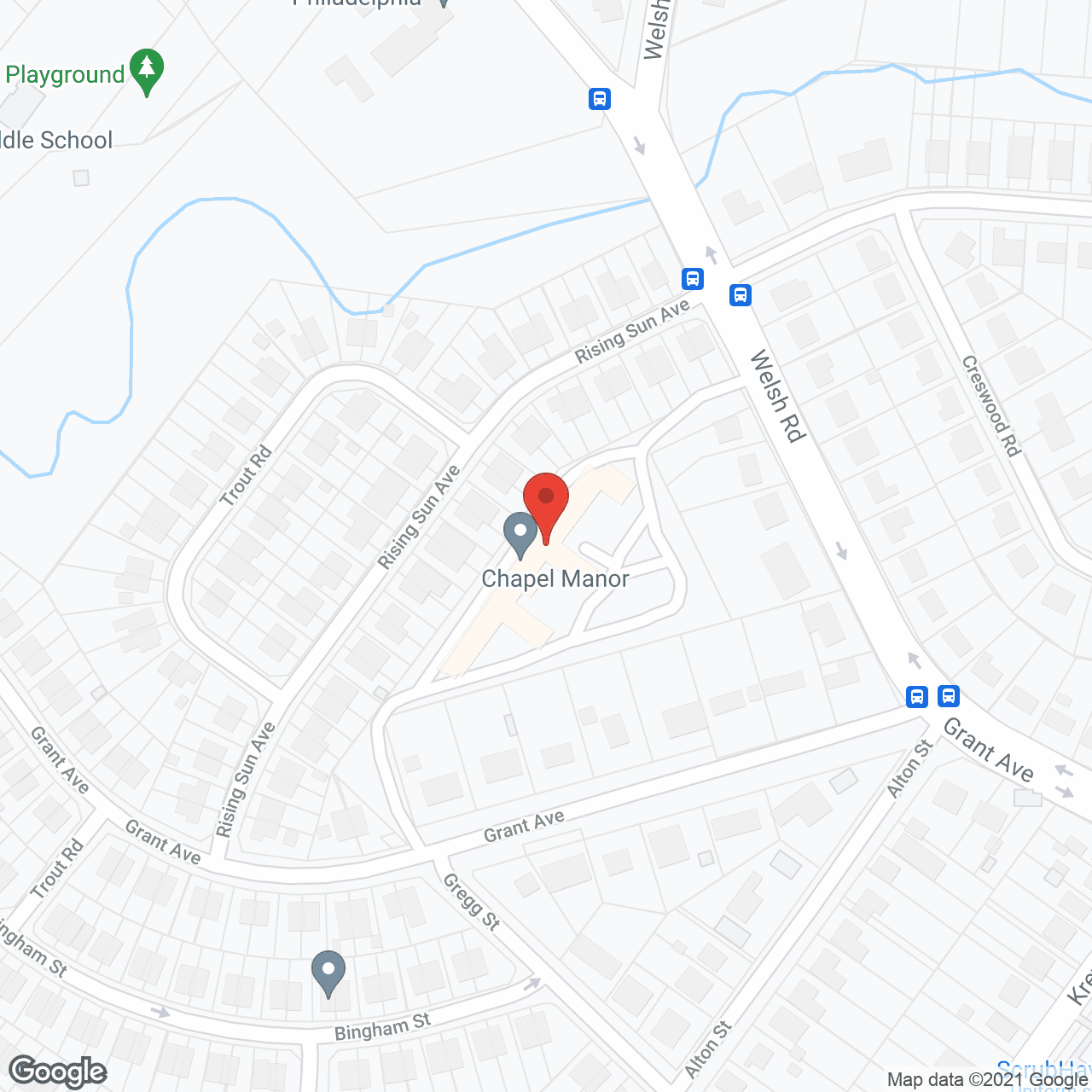 Chapel Manor in google map