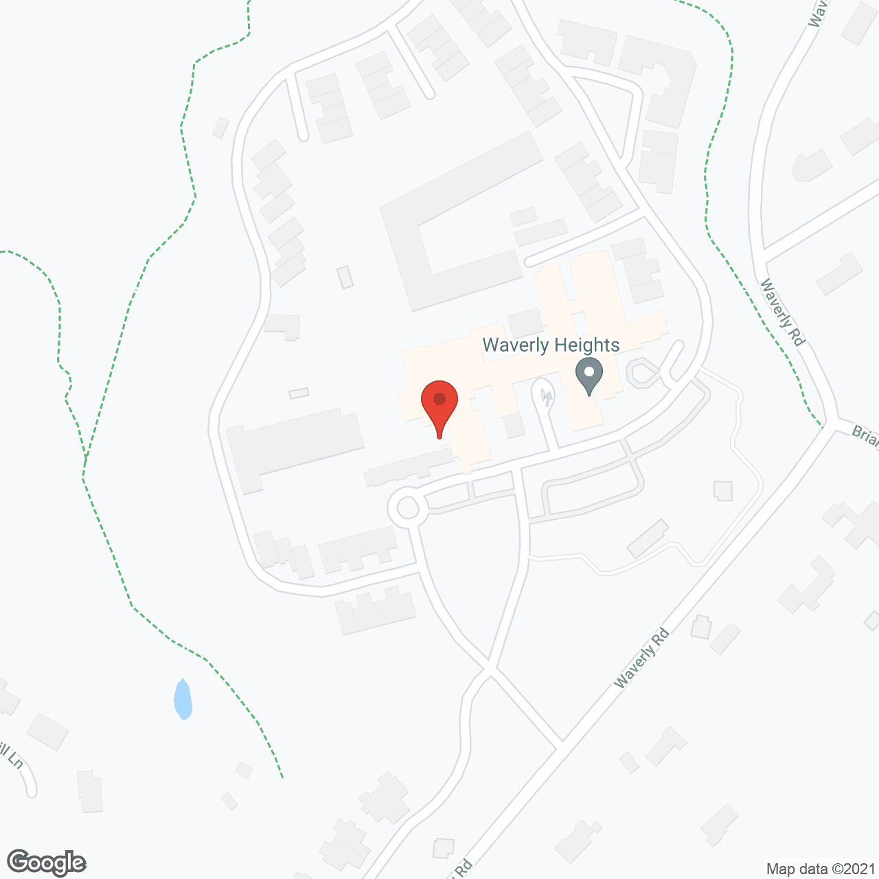Waverly Heights in google map