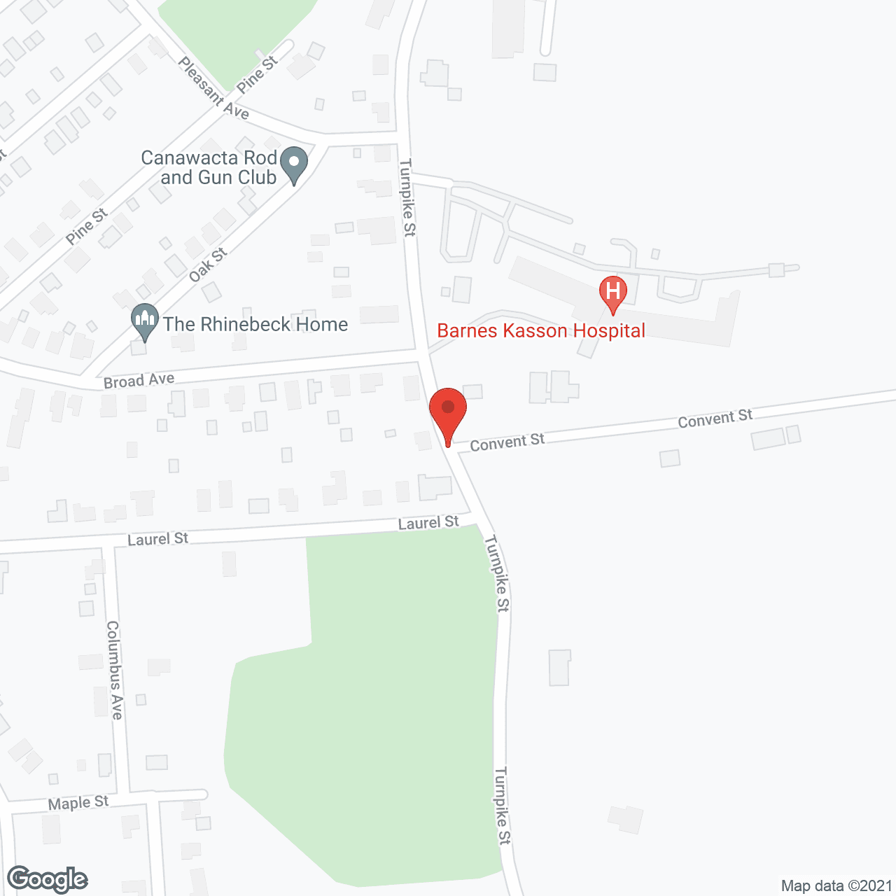 Barnes-Kasson County Hospital in google map