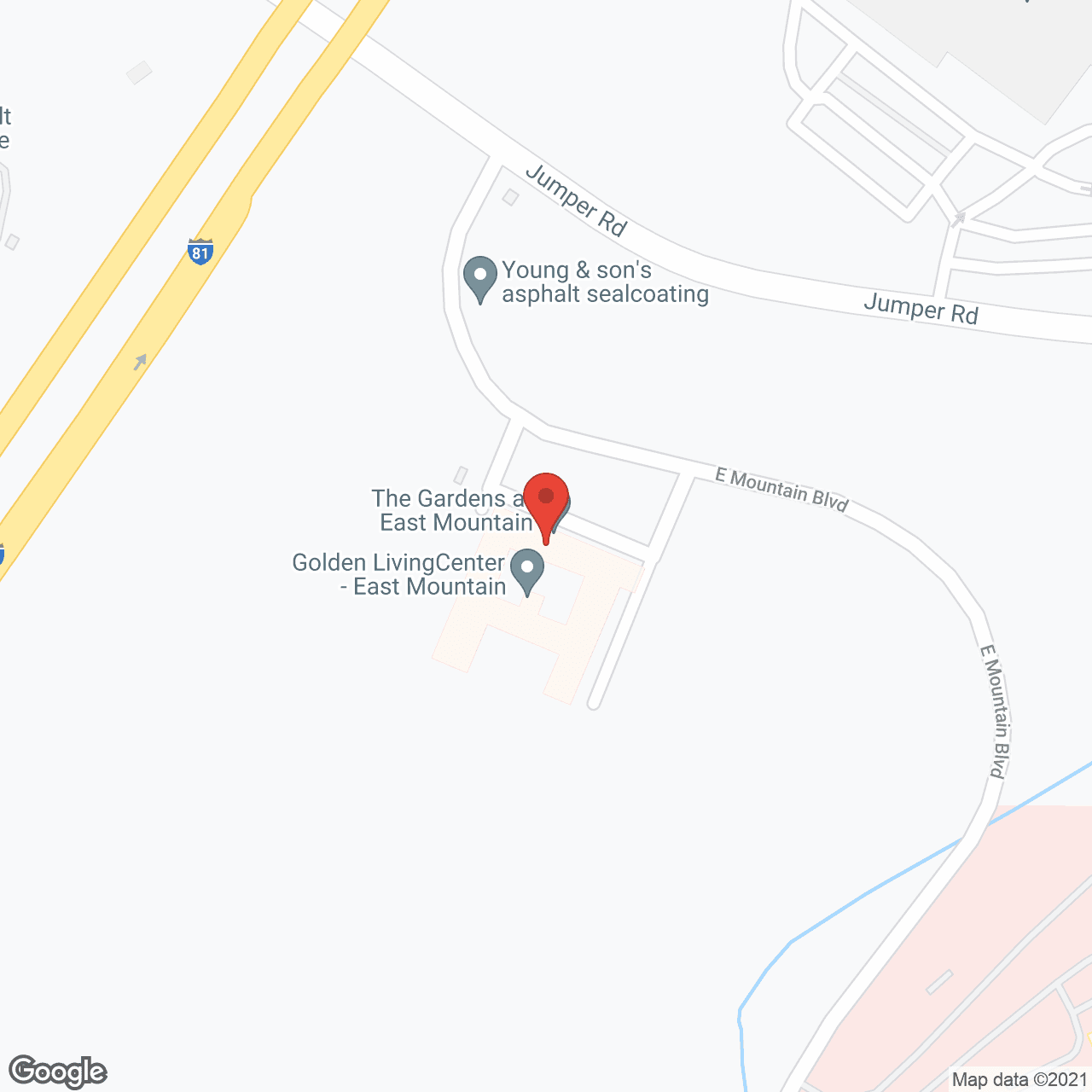 Golden Living Center - East Mountain in google map
