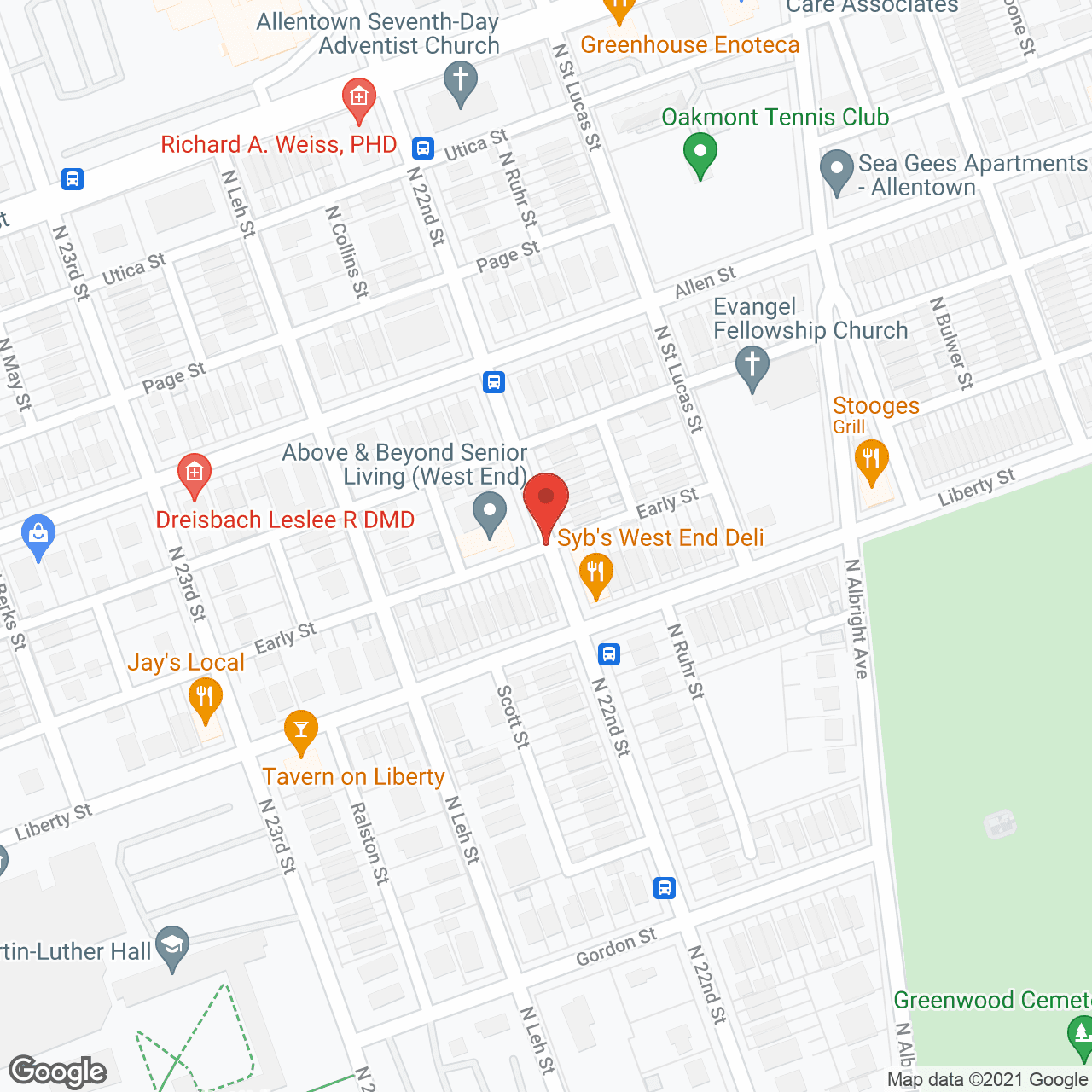 Above All Senior Care in google map