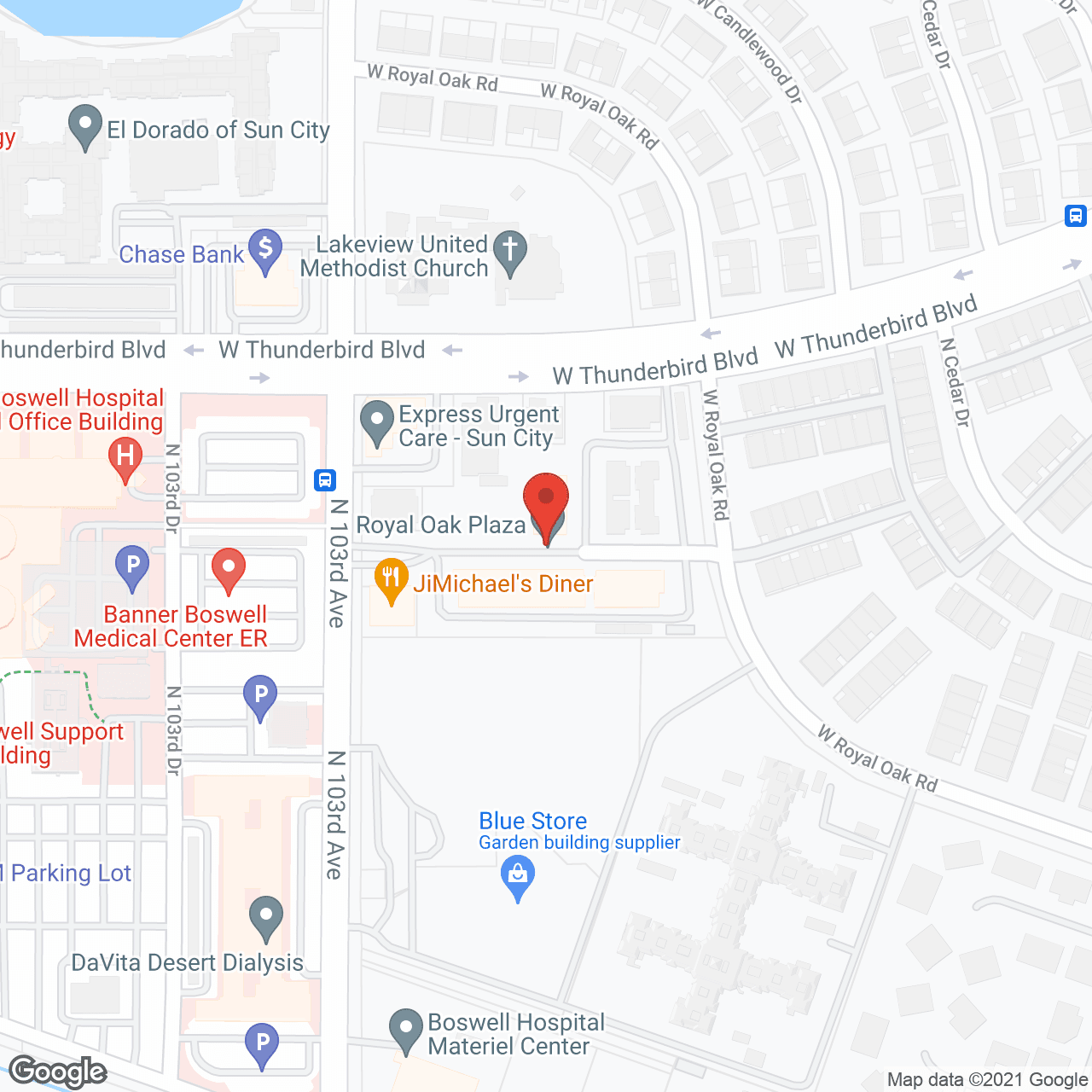 Sun City Caregivers in google map