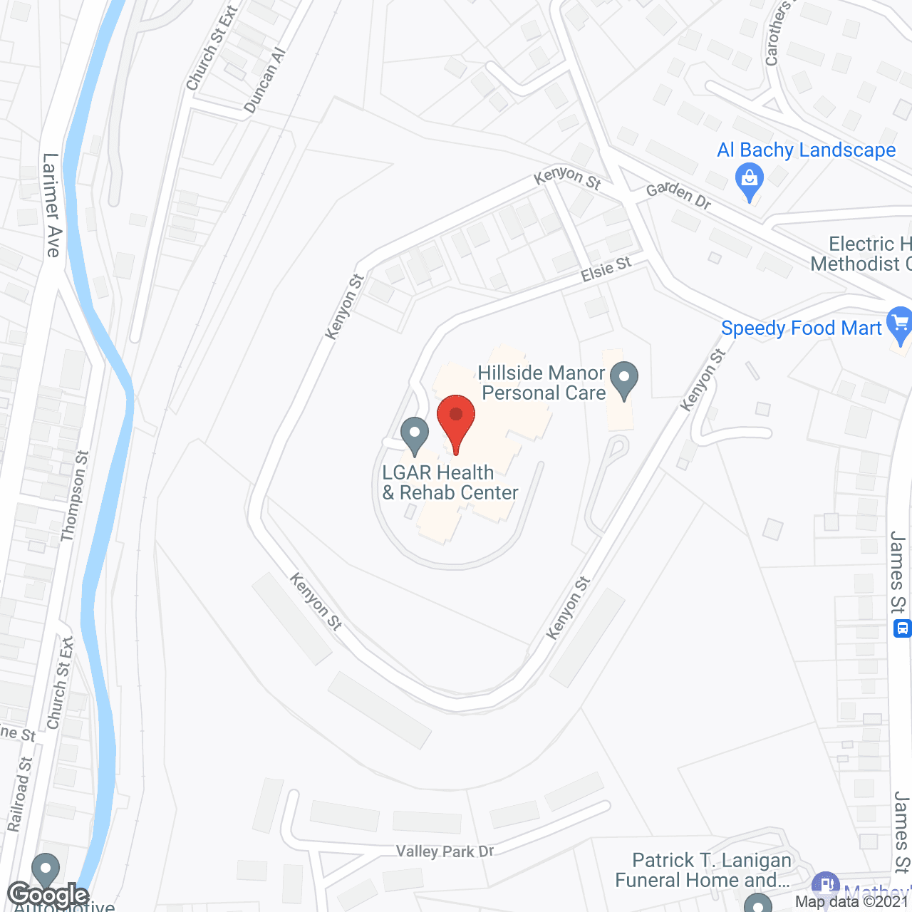 LGAR Health & Rehab Ctr in google map