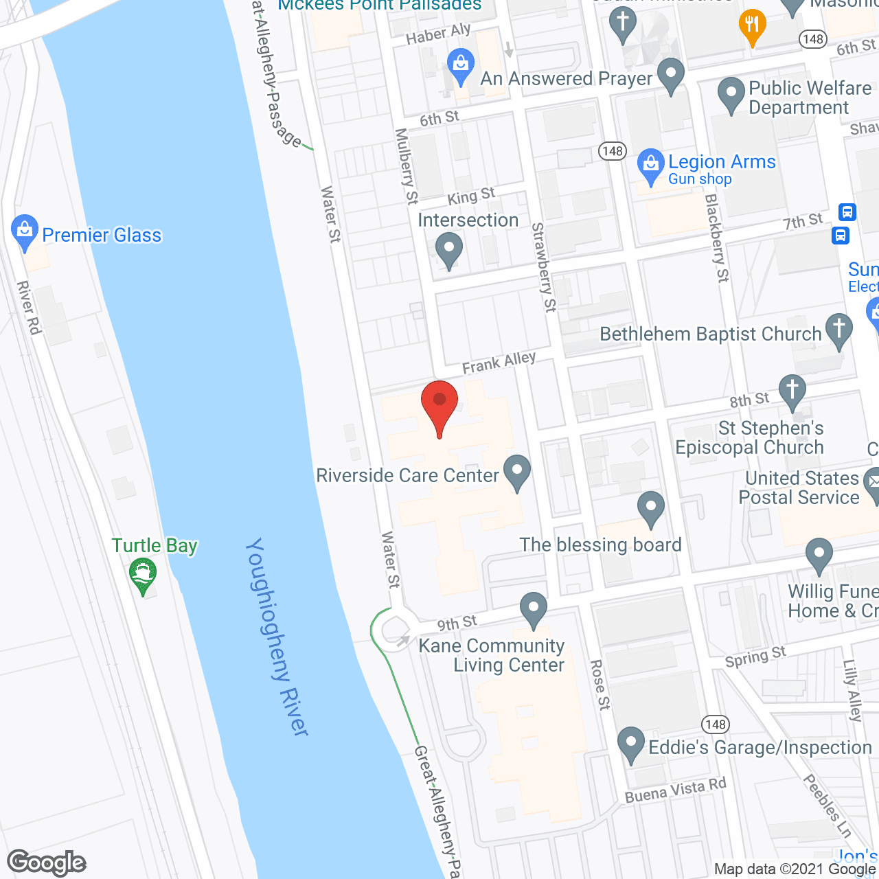 Riverside Nursing Center in google map