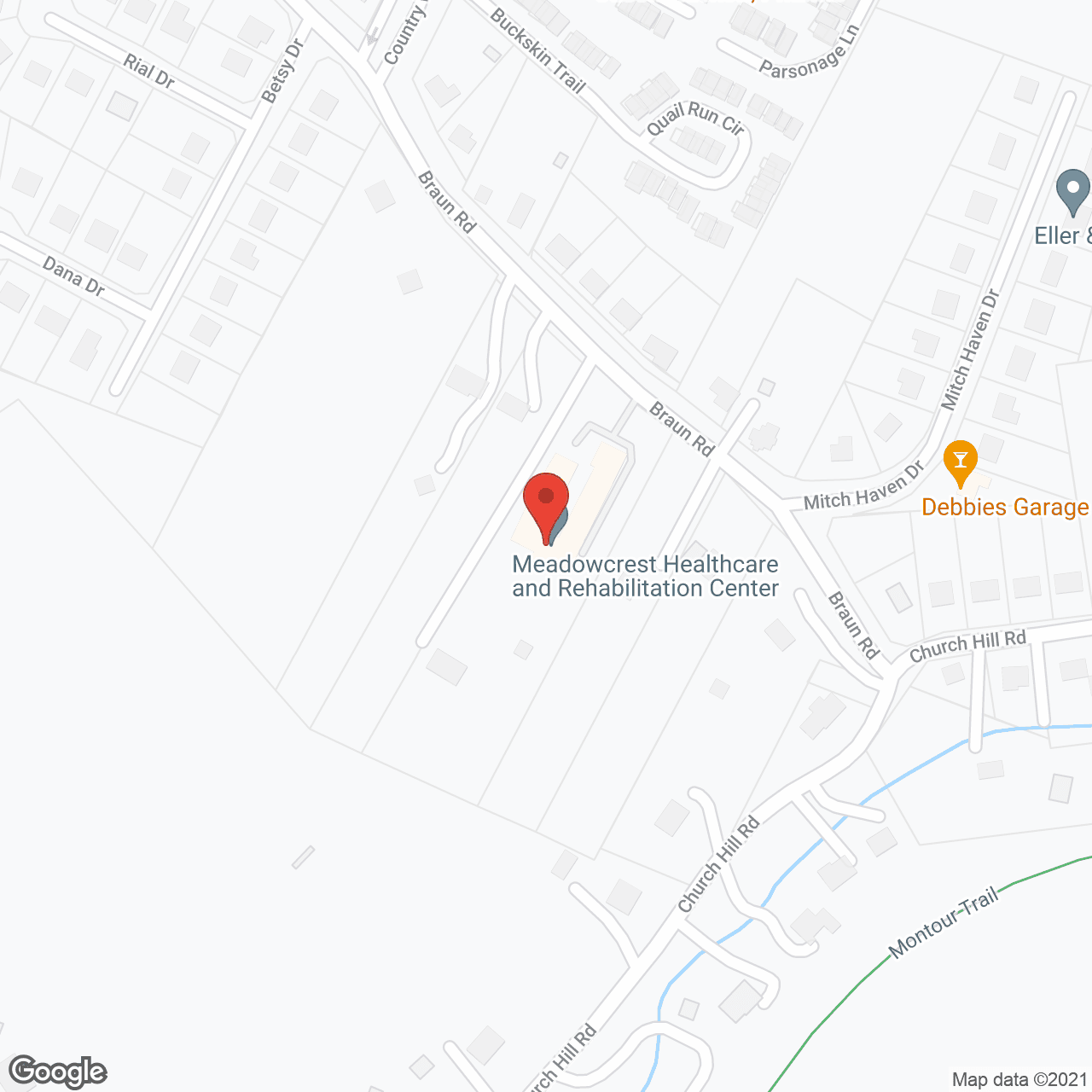 Meadowcrest Nursing Ctr in google map