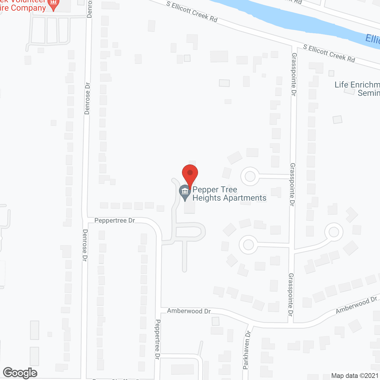Pepper Tree Heights Apartments in google map