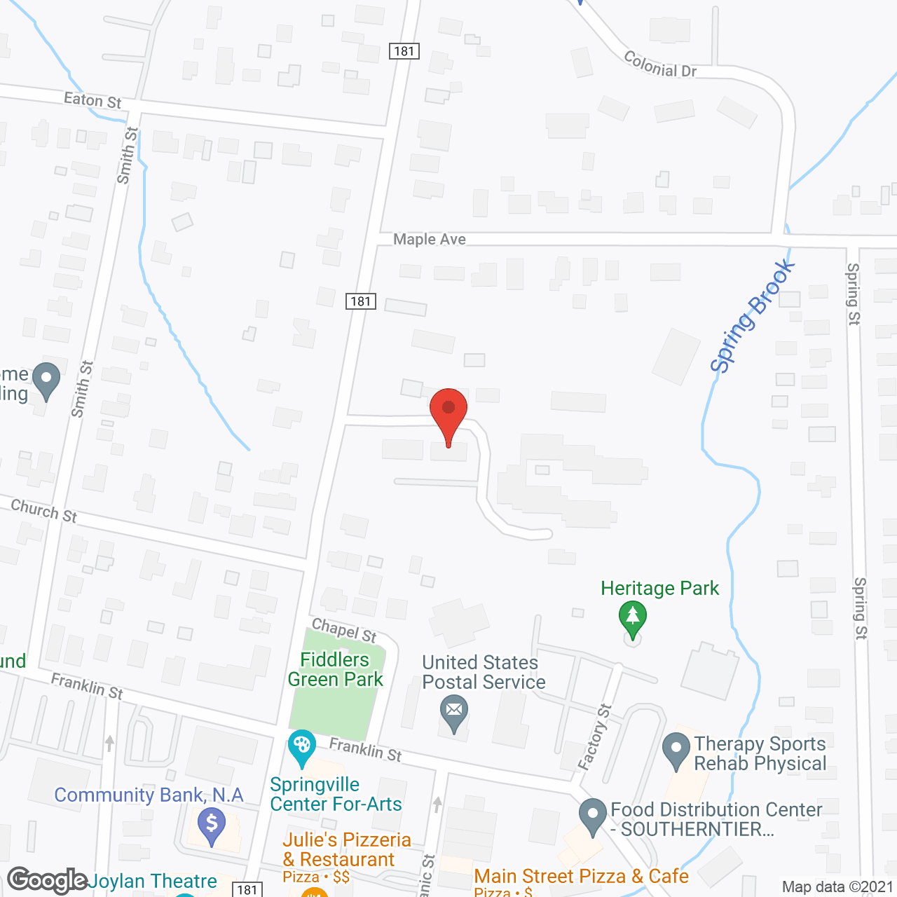 Springbrook Apartments in google map