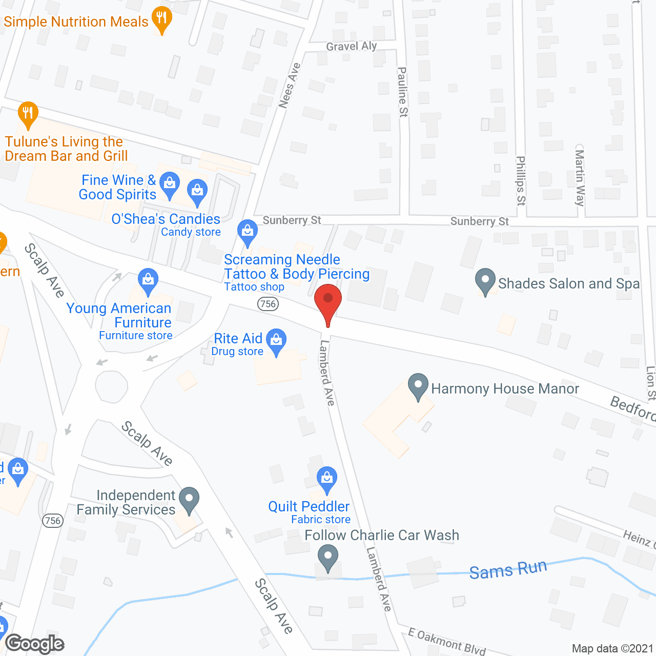 Harmony House Manor in google map