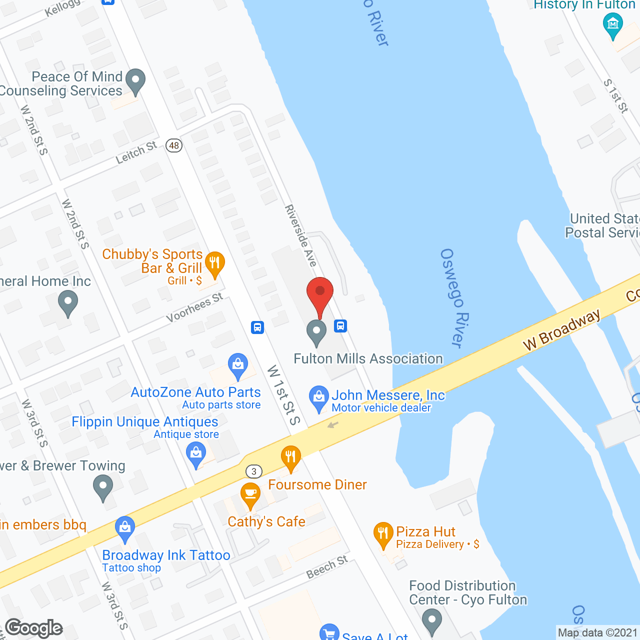 Fulton Mills Assn in google map