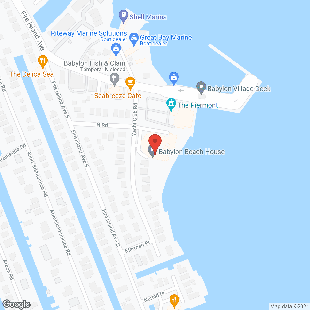 Babylon Beach House in google map