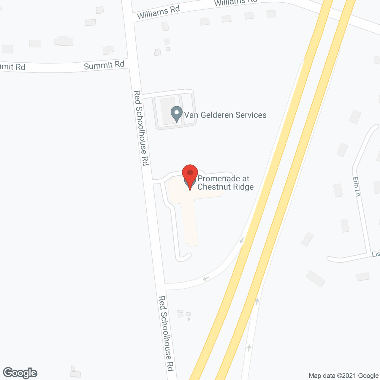 The Promenade at Chestnut Ridge in google map