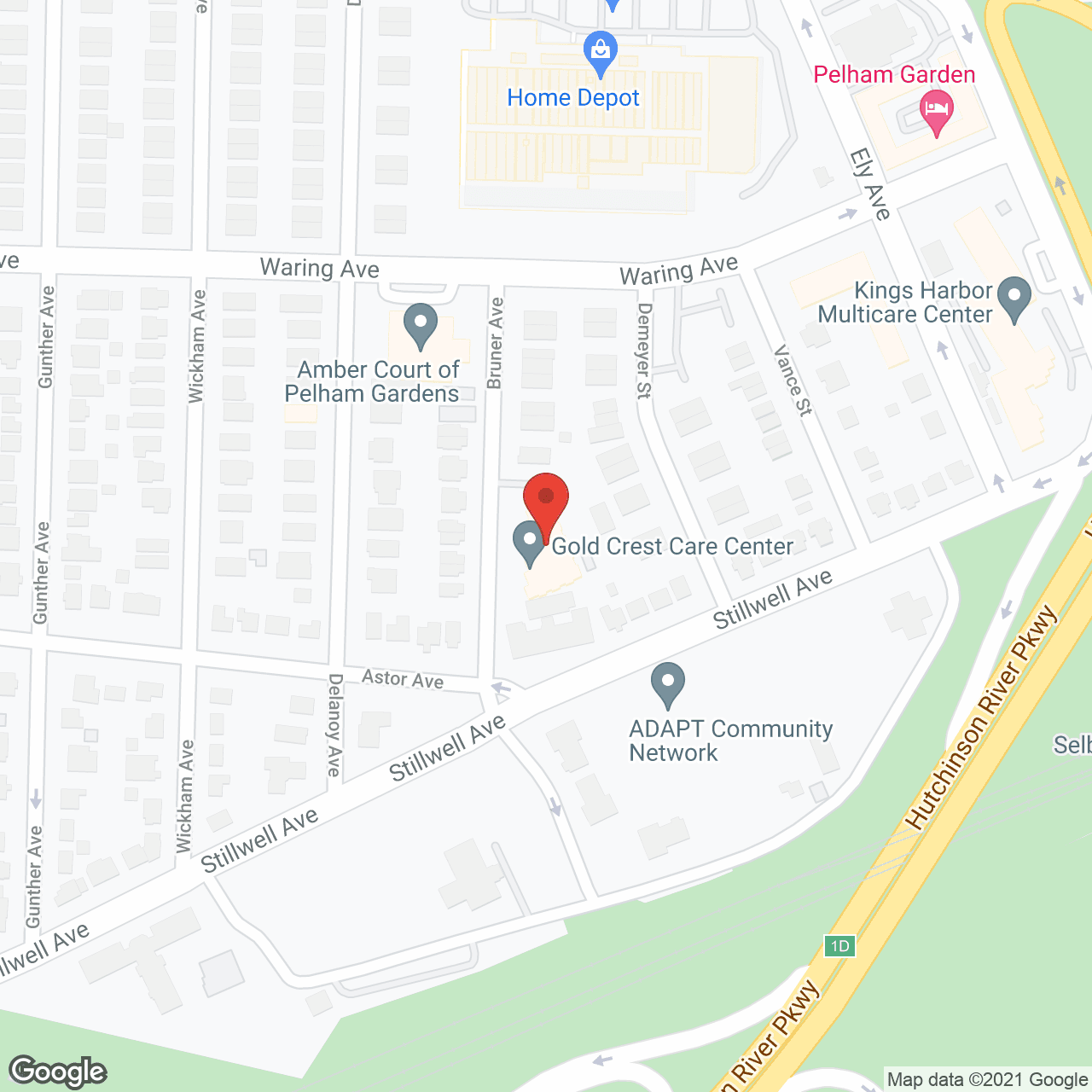 Gold Crest Care Ctr in google map