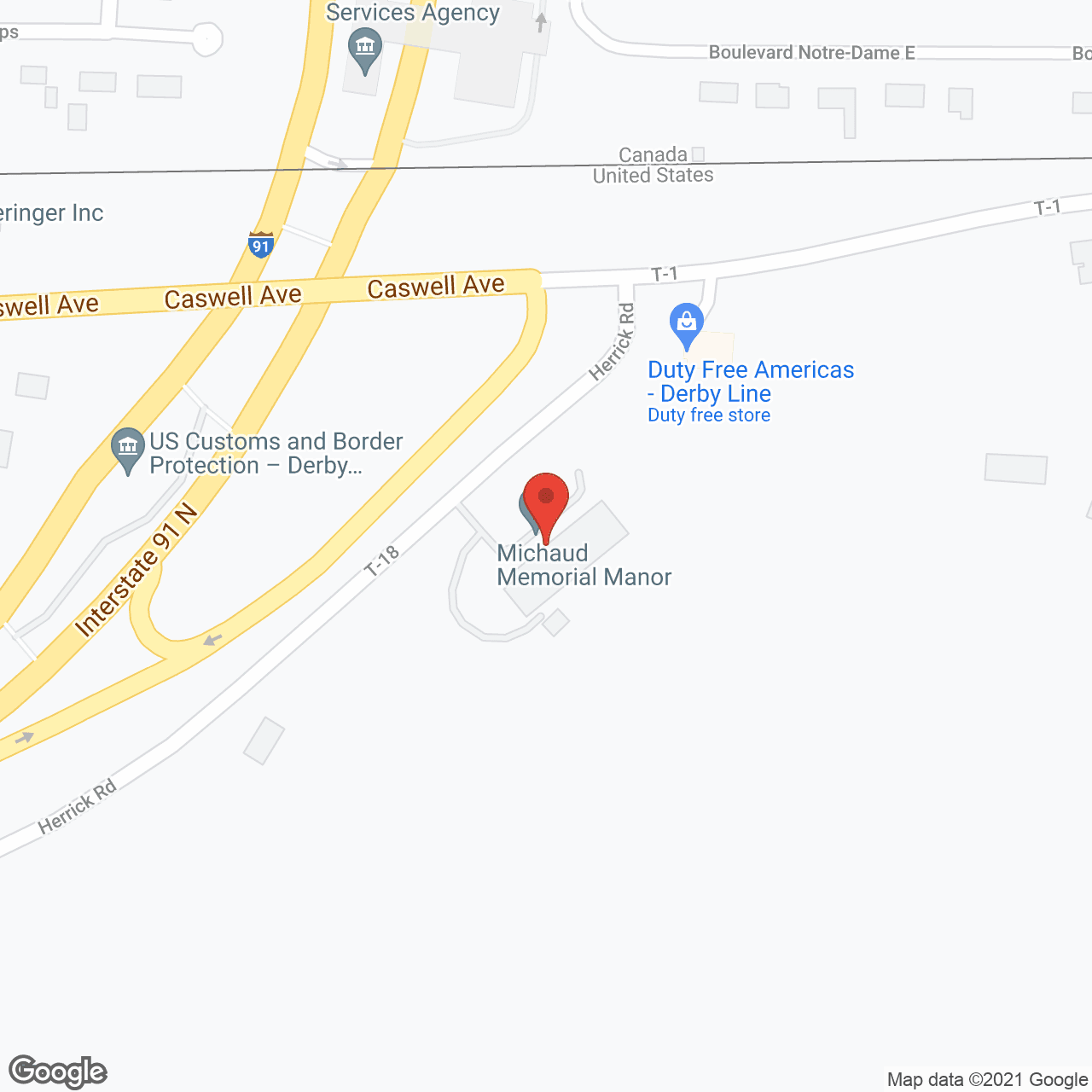Michaud Memorial Manor in google map