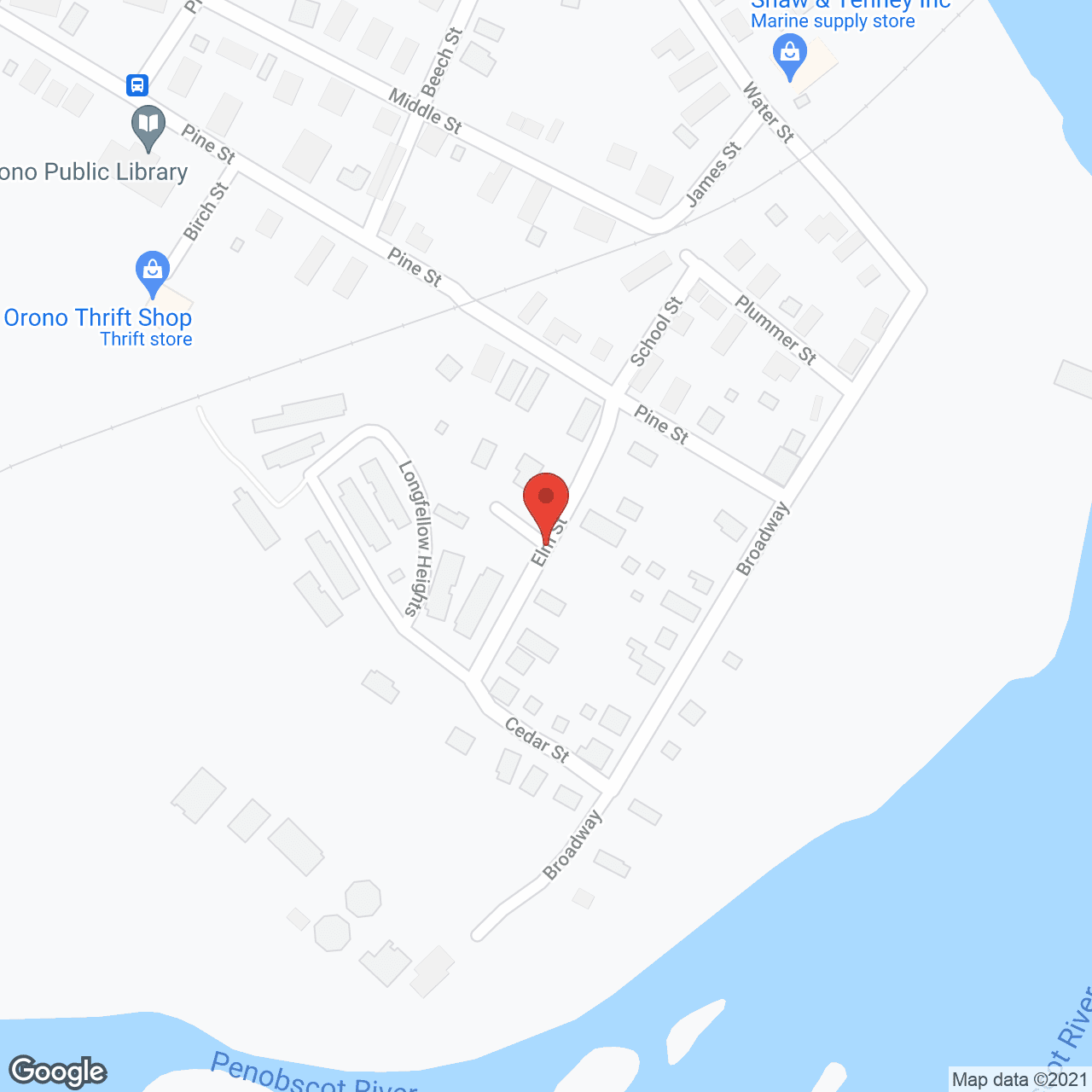 Longfellow Heights in google map