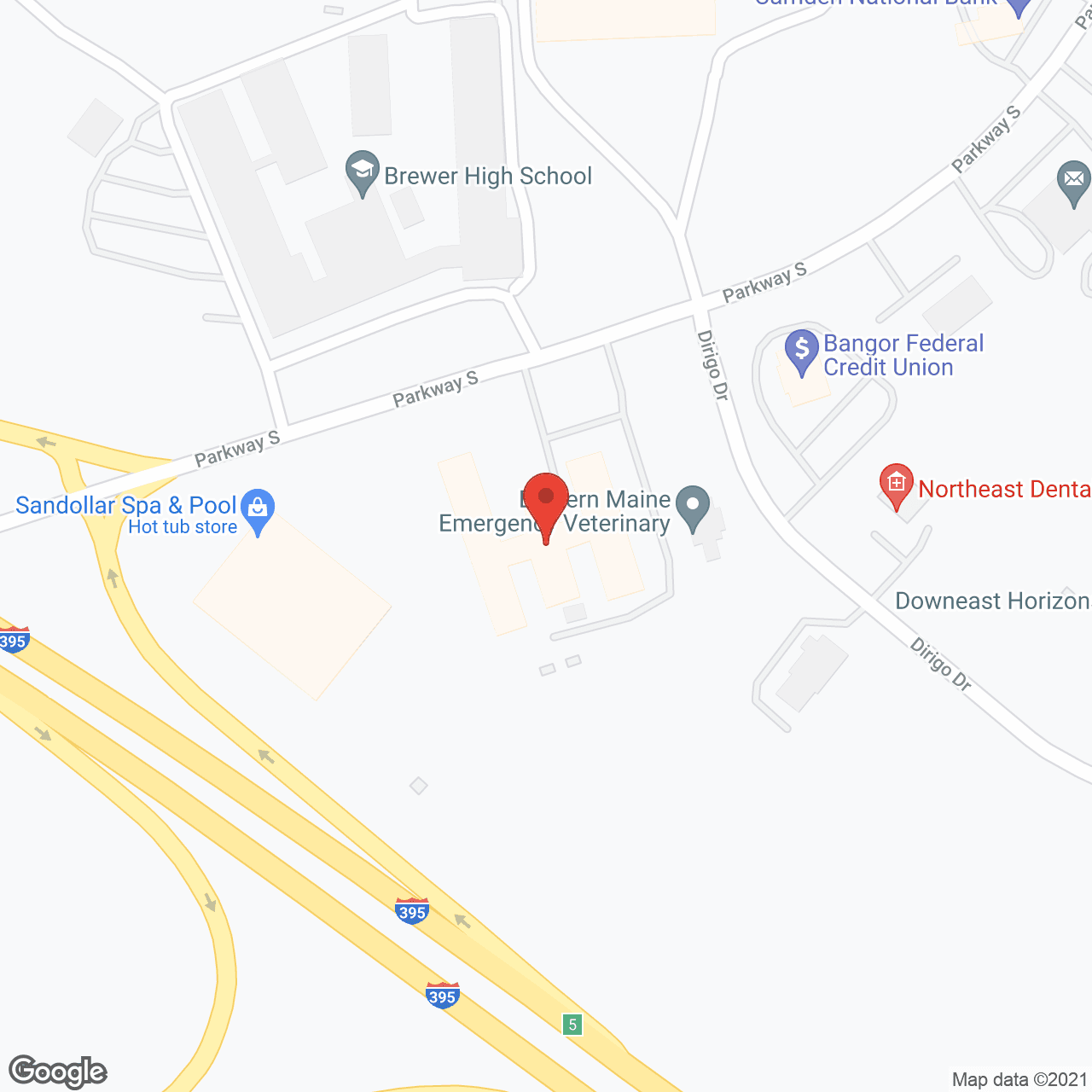 Brewer Rehab and  Living Center in google map
