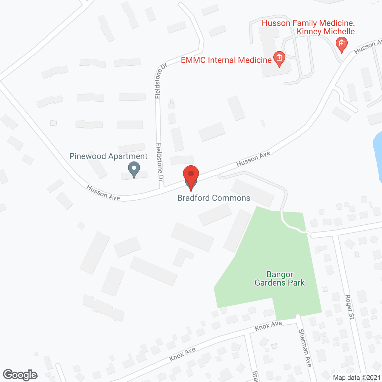 Bradford Commons in google map